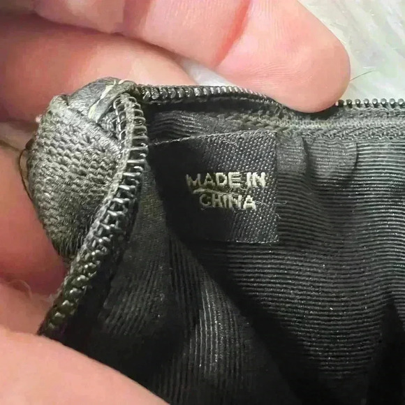 EUC Coach Signature Canvas Logo Zip Closure Wristlet - Black, Leather Corners - Picture 10 of 11